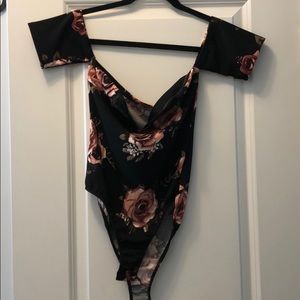 Floral body suit